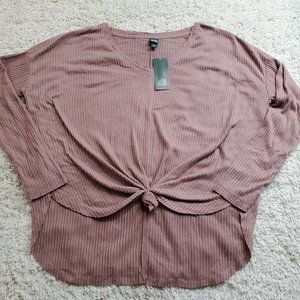 Wild Fable Long Sleeve Blouse Mauve Medium #3-012
